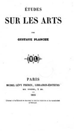 tudes sur les Arts par Gustave Planche