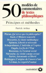 50 modles de commentaires de textes philosophiques par Arthaz