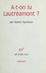 A-t-on Lu Lautramont ? par Faurisson