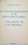 Au pays de Grandchamp et de Sainte-Anne D'Auray par Eveno