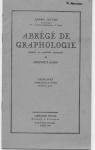 Abrg de Graphologie d'aprs la mthode franaise de Crpieux-Jamin par Lecerf