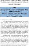 La responsabilit sociale des entreprises (RSE), regards compars sngalais et franais par Gamet