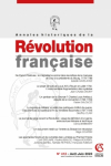 Annales historiques de la Rvolution franaise n412 par Annales historiques de la Rvolution franaise