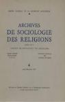 Archives de sociologie des religions, n4, 1957 par Franois-Rabelais - Tours