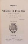 Armorial de la noblesse du Languedoc : généralité de Toulouse par La Roque