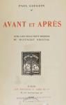Avant et Aprs: Avec les Vingt-Sept Dessins du Manuscrit Original par Gauguin