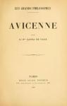 Avicenne (Les Grands philosophes) par Carra de Vaux