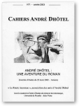 Cahiers Andr Dhtel n 1 - Andr Dhtel : Une aventure du roman par Dhtel