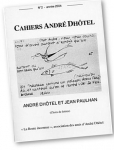 Cahiers Andr Dhtel n 2 - Andr Dhtel et Jean Paulhan (choix de lettres) par Dhtel