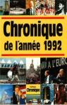 Chronique de l'anne 1992 par Legrand