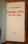 Chronique prive de l'an 1940 par Chardonne