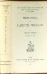 Classiques franais du Moyen ge - 21 - Petite syntaxe de l'ancien franais par Foulet
