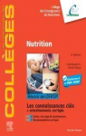 Connaissances cls - DFASM : Nutrition par Elsevier Masson