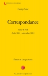 Correspondance - Garnier, tome XVIII : Aot 1863 - Dcembre 1864 par Sand