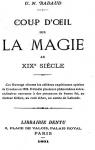 Coup-d'oeil sur la Magie au XIXe sicle par Marin