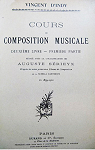 Cours de composition musicale - Deuxime livre- Premire partie par 