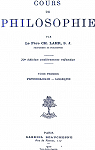 Cours de philosophie tomes I et II par Lahr