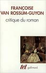 Critique du roman par Rossum-Guyon