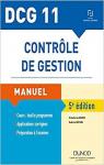 DCG 11 - Contrle de gestion - 5e d. - Manuel par Alazard
