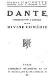 Dante, introduction  l'tude de la Divine Comdie par Hauvette