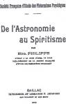 De l'astronomie au spiritisme par Philippe