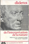 De l'interprtation de la nature par Diderot