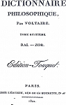 Dictionnaire Philosophique - Tome Huitime : RAI. - ZOR. par Voltaire