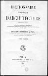 Dictionnaire historique d'architecture. Tome 2 par 