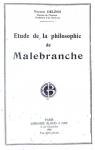 Étude de la philosophie de Malebranche par Delbos