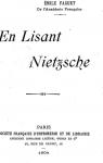 En Lisant Nietzsche par Faguet