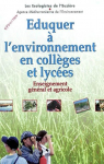 Eduquer à l'environnement en collèges et lycées par Vigouroux