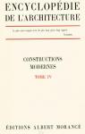 Encyclopdie de l'architecture, constructions modernes, tome 4 par Morance
