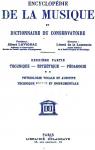 Encyclopédie de la Musique et Dictionnaire du Conservatoire, Deuxième Partie, Technique - Esthétique - Pédagogie Vol. 2 par Lavignac