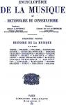 Encyclopdie de la Musique et Dictionnaire du Conservatoire, Premire Partie, Histoire de la Musique Vol. 5 par Lavignac