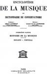 Encyclopdie de la Musique et Dictionnaire du Conservatoire, Premire Partie, Histoire de la Musique Vol. 4 par Lavignac