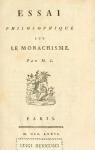 Essai philosophique sur le monachisme par Linguet