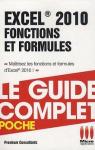 Excel 2010 : Fonctions et formules par application