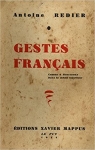 Gestes Franais par Redier