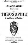 Glossaire raisonn de la Thosophie, du Gnosticisme et de l'sotrisme par Bosc