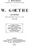 Goethe, ses mmoires et sa vie 01 par Goethe