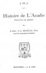 Histoire de l'Acadie, province de Qubec par Moreau