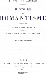Histoire du Romantisme - Notices romantiques - Etude sur la posie franaise 1830-1868 par Gautier