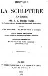 Histoire de La Sculpture Antique par Toussaint-Bernard meric-David
