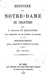 Histoire de Notre-Dame de Chartres par La Morre Chabannes