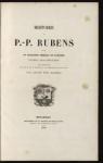 Histoire de P.-P. Rubens par  Van Hasselt