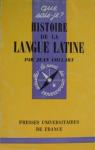 Histoire de la langue latine par Collart