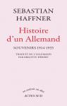 Histoire d'un Allemand : Souvenirs 1914-1933 par Haffner