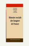 Histoire sociale des langues de France par Kremnitz