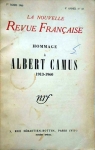 Hommage  Albert Camus 1913-1960  par La Nouvelle Revue Franaise
