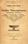Ides, Principes et Vrits Thosophiques (Philosophie Orientale) par Bosc
